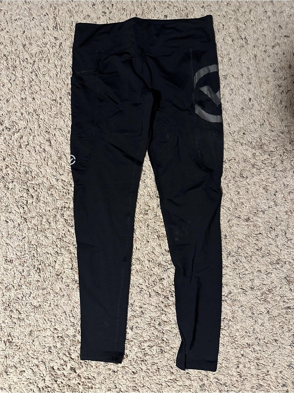 Virus Black Women's Performance Leggings with Reflective Logo
